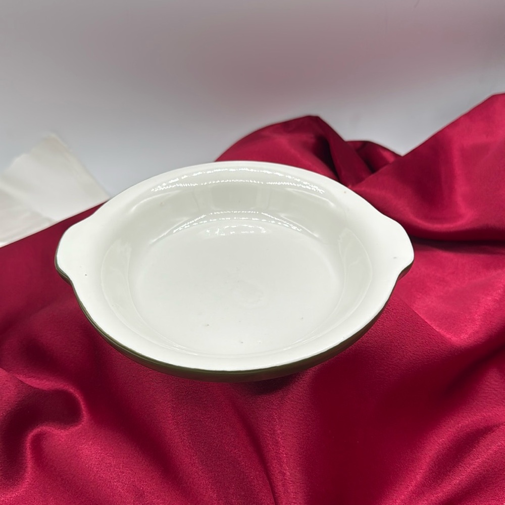 White Ceramic Baking Dishes (2)  marked HALL 513 Made in USA; look unused.